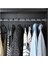 10 Adet Elbise Askısı Fular Askısı Gömlek T-Shirt Askısı Kırılmaz Set Siyah 2