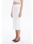 Slim Fit Basic Midi Boy Kadın Triko Etek 4