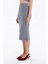 Slim Fit Basic Midi Boy Kadın Triko Etek 4