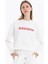 Bisiklet Yaka Numeroloji Baskılı Kadın Sweatshirt 2