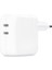Kral Apple 35 W Çift Usb-C Bağlantı Noktalı Güç Adaptörü MNWP3TU/A 1