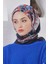 Siyah-Gri Loryan Scarf Diamond Diya Eşarp 2