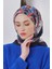 Siyah-Gri Loryan Scarf Diamond Diya Eşarp 3