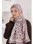 Gri Loryan Scarf Diamond Mirror Şal 3