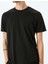 Kısa Kollu Bisiklet Yaka Viskon Karışımlı Basic T-Shirt 5