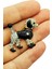 Kristal Taşlı Siyah Poodle Köpek Broş 1