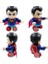 Pilli Işıklı Dans Eden Robot Süperman Batman Dance Hero Superman 20 cm 4