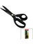 Brezilya Stili Terzi Makası Siyah - Yapışmaz Ergonomik Sap GL-606 91/4 (4764) 1