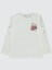 Kız Çocuk Sweatshirt 6-9 Yaş Ekru 1
