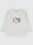 Kız Çocuk Sweatshirt 2-5 Yaş Ekru 1