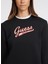 Siyah Kadın Bisiklet Yaka Normal Kalıp Desenli Sweatshirt Gj Cn Reg Guess J Sc - Organıc Co/p 3