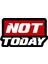 Not Today Sticker Araba Oto Motosiklet Karavan Sticker 00243 1