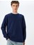 Bisiklet Yaka Pamuklu Basic Sweatshirt 1
