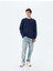 Bisiklet Yaka Pamuklu Basic Sweatshirt 2