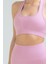 Pembe Slim Fit Açık Yaka Seamless Kadın Sporcu Sütyeni Bra SSF0003 5