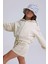 (Kids Girl) Fermuarlı Kapüşonlu Kanguru Cep Sweatshirt 3