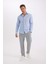 Modern Fit Polo Yaka Poplin Uzun Kollu Gömlek R4340AZNS 2