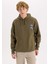 Boxy Fit Kapüşonlu Sırt Baskılı Sweatshirt D0849AX24AU 3