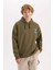 Boxy Fit Kapüşonlu Sırt Baskılı Sweatshirt D0849AX24AU 4