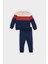 Erkek Bebek 2'li Takım Renk Bloklu İçi Yumuşak Tüylü Sweatshirt Beli Lastikli Eşofman Altı Y1410A224AU 1