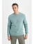 Regular Fit Bisiklet Yaka Kalın Basic Düz Sweatshirt T3777AZ24AU 1