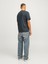 Jack & Jones Jack&jones 12262662 Jorportland Block Brandıng Ss Cn Ln Erkek T-Shirt Haki Yeşil 2