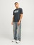 Jack & Jones Jack&jones 12262662 Jorportland Block Brandıng Ss Cn Ln Erkek T-Shirt Haki Yeşil 3