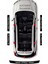 Citroen C3 Picasso Karbon Kapı Eşiği ve Bagaj Koruyucu Set Çizilmeye Dayanıklı Sticker Folyo C3 Picasso Yazılı 3