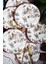 Yılbaşı Desen Özel Tasarım 6'lı Snowy House Dijital Baskı Pasta Tabağı 20 cm 1
