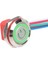 WD12C1-WIRED-P1-EC 12 mm Düz Yaylı Yeşil Işıklı Metal Buton - Kablolu 1