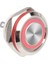 WD12C1-PIN-P1-E 12 mm Düz Yaylı Işıklı Metal Buton - Kırmızı 1