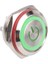WD16C1-PIN-P1-EC 16 mm Düz Yaylı Işıklı Metal Buton - Yeşil 1