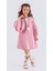 Kız Çocuk Krep Plise Elbise MNK0595 1