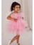 Saten Kumaş , Tütülü Nimfea Kız Çocuk Abiye Elbise MNK0597 1