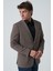 Agualva-Cacém C4012 Slim Fit 6 Drop Ceket Desenli 3