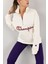 Champions Beyaz Şardonlu Nakış Detay Sweatshirt 1