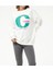 Kadın Sıfır Yaka Baskılı Oversize Sweatshirt 5