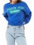 Kadın White Fox Baskılı Kısa Sweatshirt 1