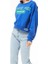 Kadın White Fox Baskılı Kısa Sweatshirt 4