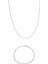 Erkek 925 Ayar Gümüş Hayalet Figaro Zincir Kolye ve Bileklik Set (1 Mm) 1