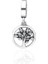 Kadın Gümüş Sallantılı Kalp Hayat Ağacı Charm 1