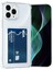 iPhone 11 Pro Uyumlu Kapak Kamera Korumalı Kartlıklı Darbe Emici Özellikli Şeffaf Silikon Kılıf 1