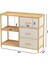 Bambu 2 Raflı 3 Çekmeceli Dolap Çok Amaçlı Düzenleyici Organizer Şifonyer DB-0017 4