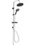 Tower Duş Sistemi Ø220MM Yuvarlak Tepe Duşu+3 Yönlü Yönlendirici 1