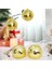 Disco Topu Aynalı Gold 8 cm 3 Lü 2