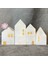 El Yapımı 4 Lü Set Özel Tasarım Ev Figürlü Mumluk 10CM - 8cm - 7cm - 6cm 1