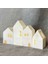 El Yapımı 4 Lü Set Özel Tasarım Ev Figürlü Mumluk 10CM - 8cm - 7cm - 6cm 2