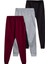 Çocuk Beli Lastikli Jogger Eşofman Altı 3'lü Set 2