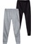 Çocuk Beli Lastikli Jogger Eşofman Altı 2'li Set 4