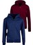 Çocuk Pamuklu Kapüşonlu Fermuarlı Sweatshirt 2'li Set 2